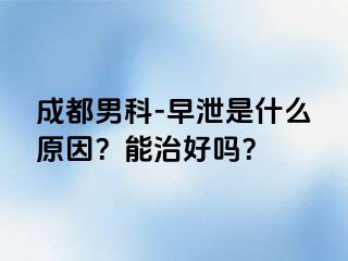 成都男科-早泄是什么原因？能治好吗？