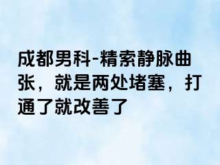 成都男科-精索静脉曲张，就是两处堵塞，打通了就改善了
